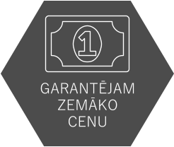 GARANTĒJAM ZEMĀKO CENU